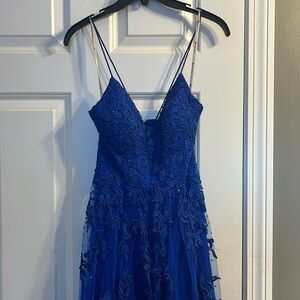 Royal blue designer prom dress 
Brand: Glamour
Size:0
Worn once, no alterations